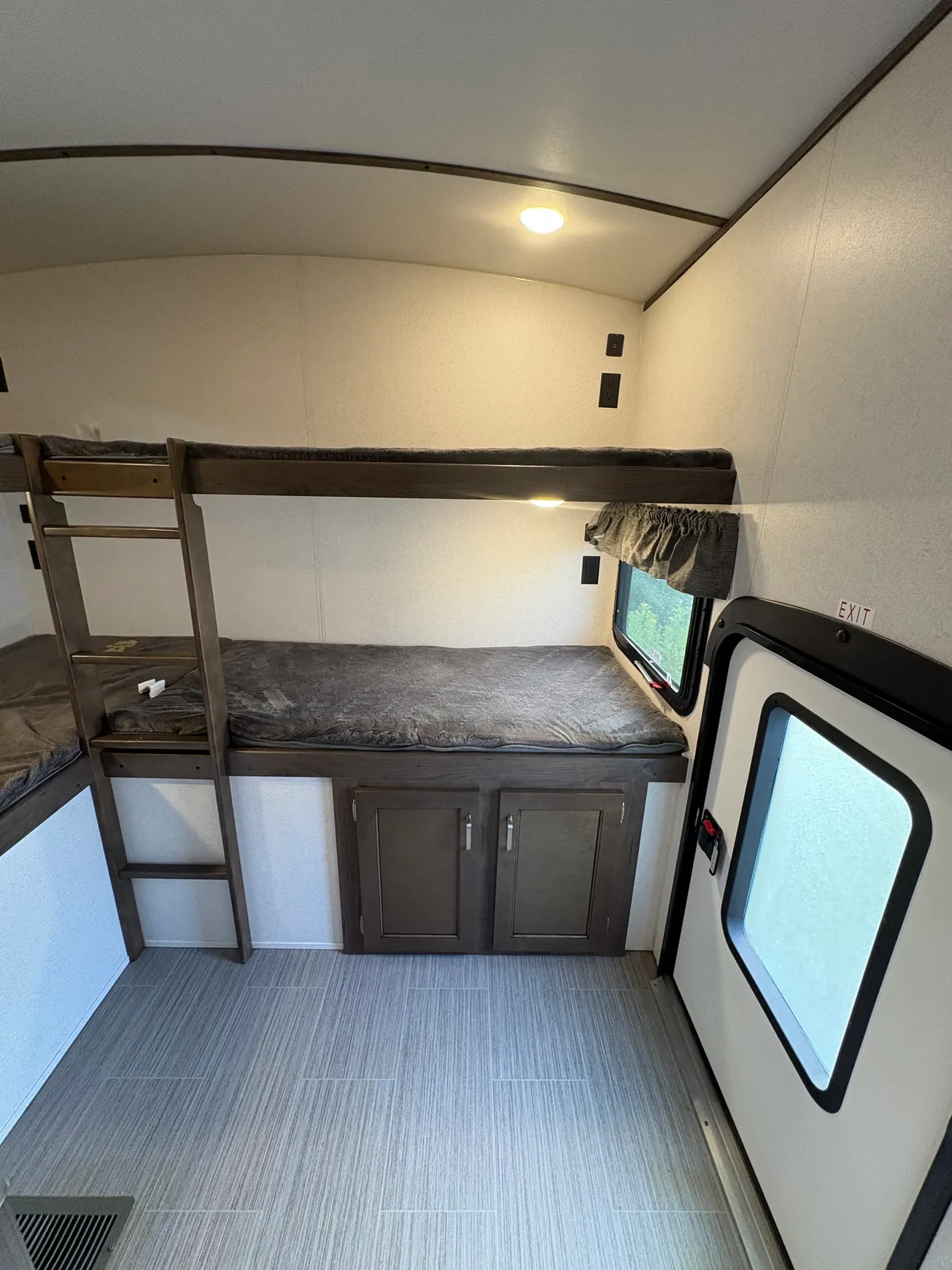 Cozy RV bedroom setup